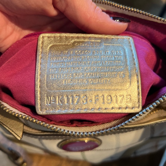 Coach Payton Tattersall Plaid Crossbody Purse - Picture 2 of 6